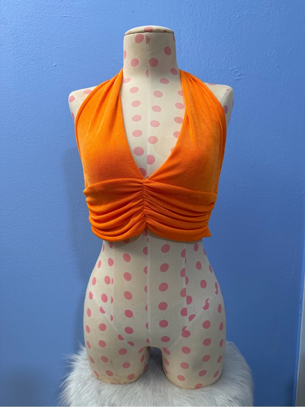 Orange Halter Top